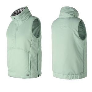 NWT New Balance Mint Radiant Heat Half-Zip Vest